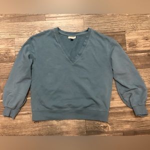 V-neck sweatshirt